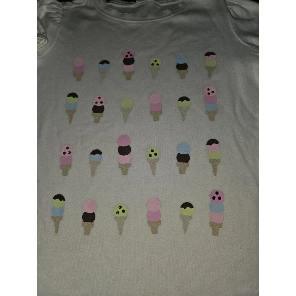 Gymboree‎ ice cream social top size 10 long shorts size 12 with charm